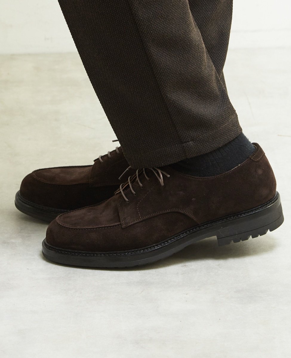 Кожаные туфли с закругленным U-образным носком MEN'S MELROSE, Black — фото 4