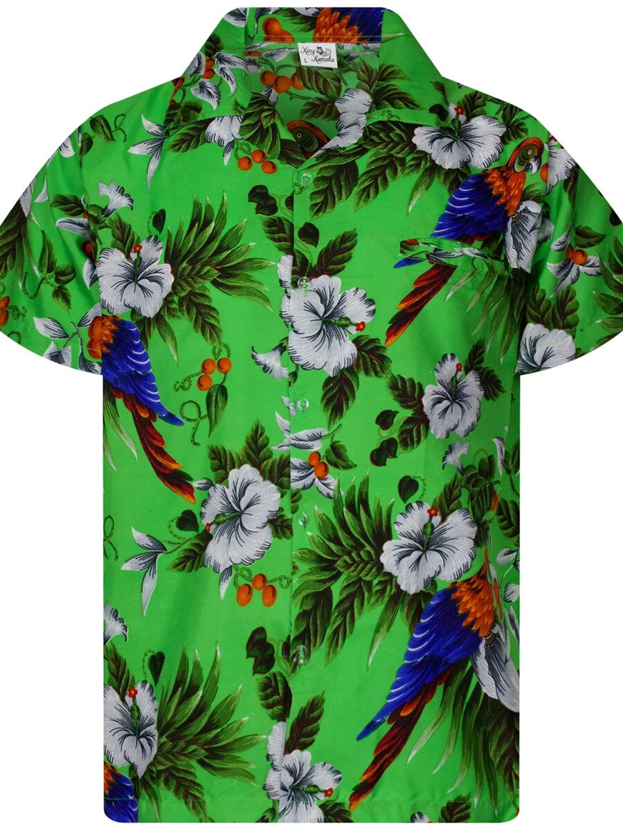 

Рубашка King Kameha Cherryparrot, зеленый