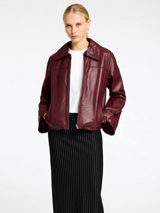 

Куртка из искусственной кожи bea SELECTED FEMME, бордовый