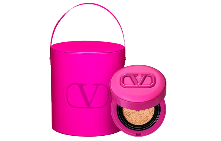 

Valentino Розовый набор для макияжа Air Cushion Limited Edition легко растушевывается стойкий выравнивающий тон кожи