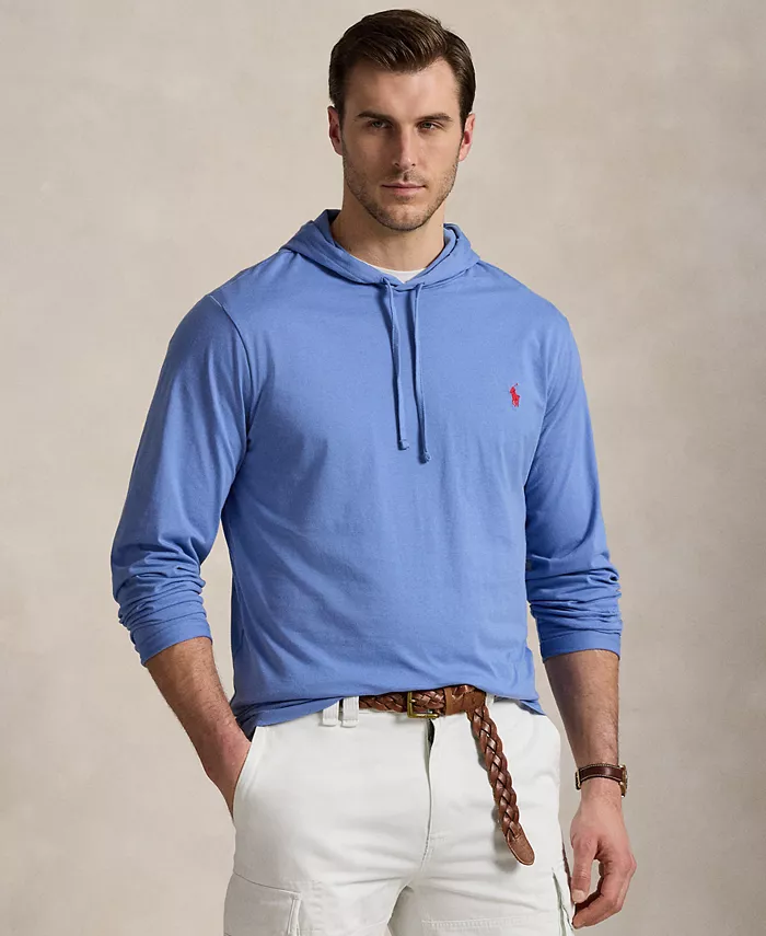 

Мужская толстовка с капюшоном Big & Tall из джерси Polo Ralph Lauren, синий