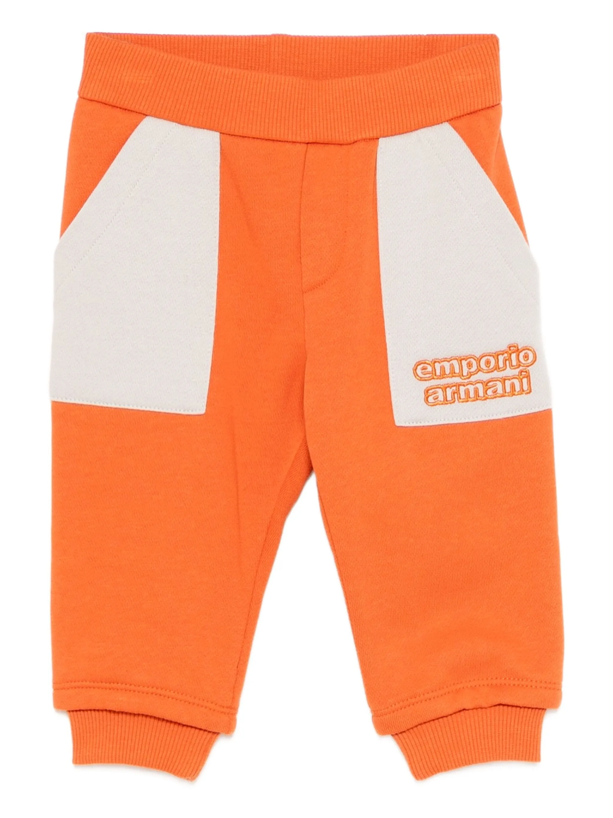 

Брюки ASV с вышитым логотипом Emporio Armani Kids, оранжевый