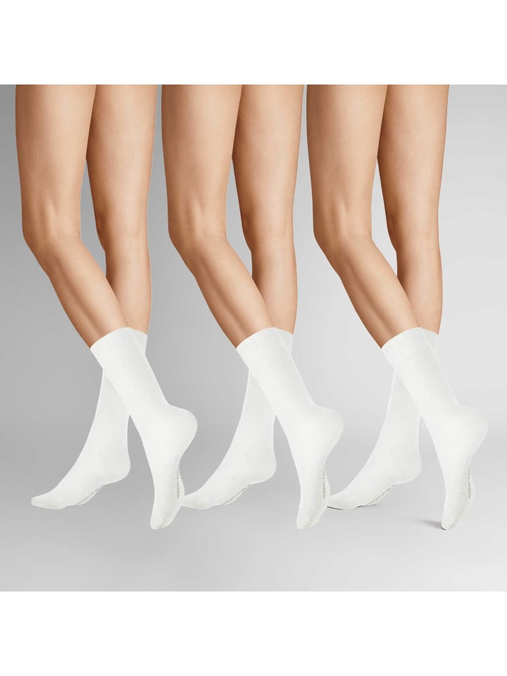 

Hudson Набор из 3 пар носков Easy³ белого цвета