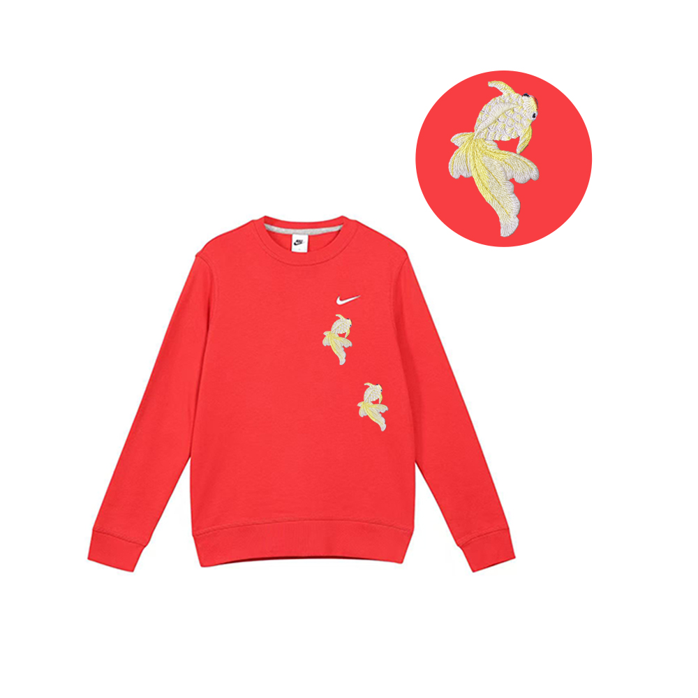 

Nike Унисекс-худи красного цвета