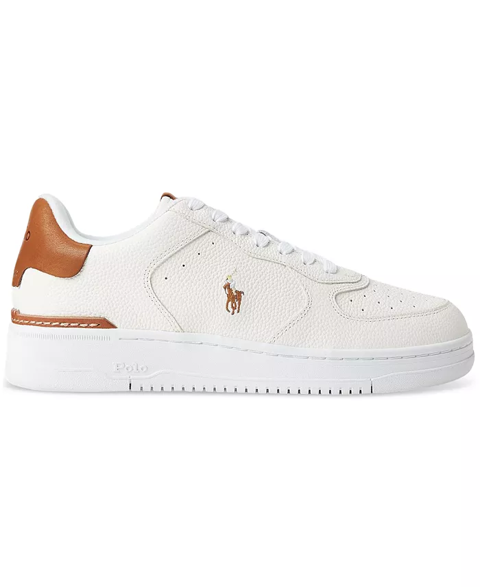 Мужские кроссовки Masters Court на шнуровке Polo Ralph Lauren, белый — фото 2