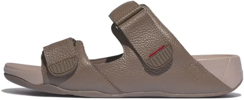 Мужские кожаные сандалии Fitflop Gogh Moc Slide, цвет орех, размер 10 (Великобритания), Red