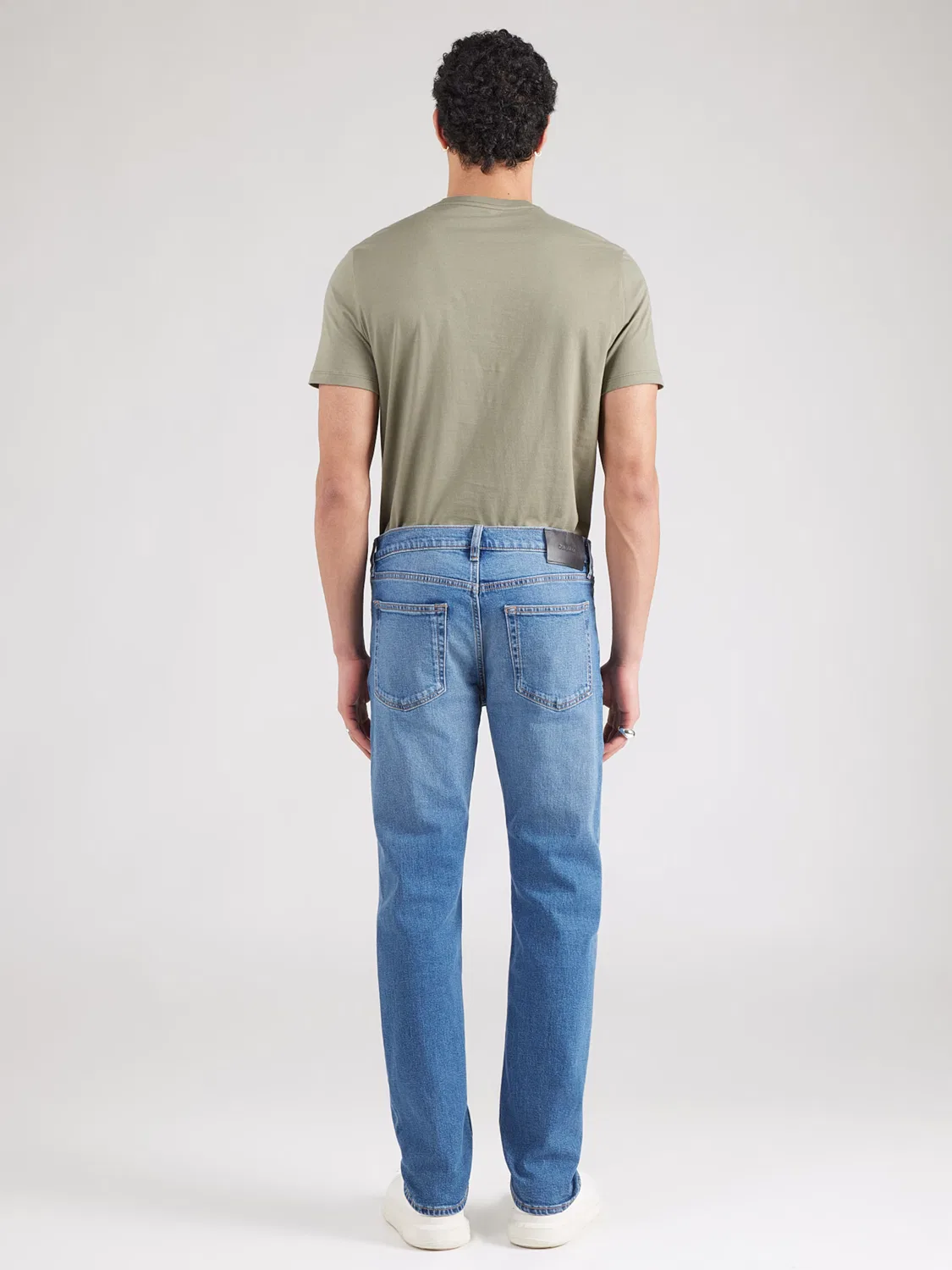 Джинсы Calvin Klein Slim fit синего цвета — фото 4