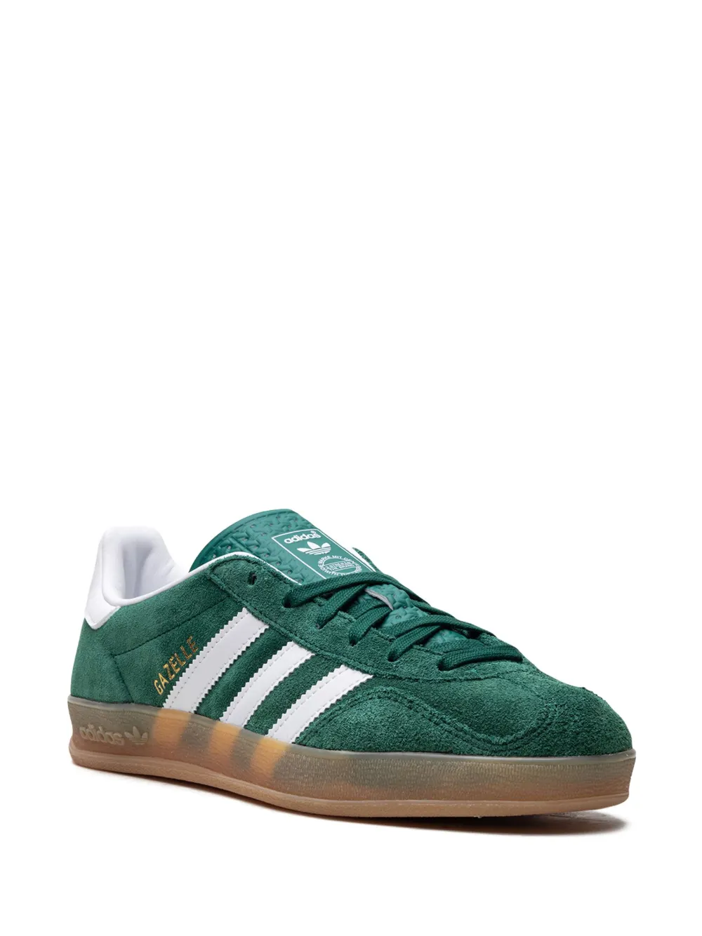 Кроссовки Gazelle Indoor Collegiate Green adidas, зеленый — фото 2