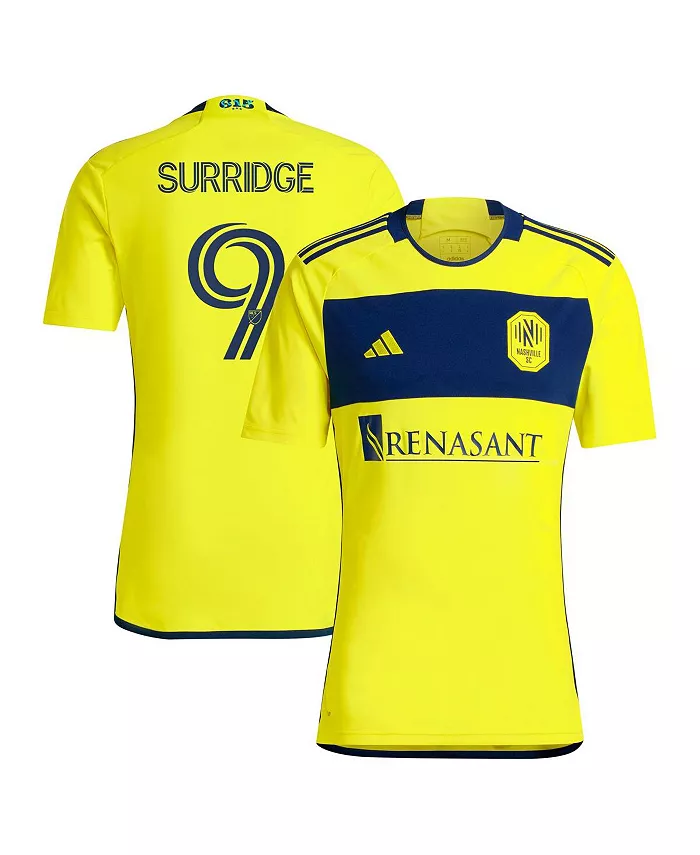 

Мужская футболка Sam Surridge Yellow Nashville SC 2024 The 615 Kit Replica Player Jersey adidas