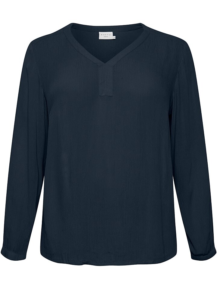 

Блуза KAFFE curve Bluse Ami, темно-синий