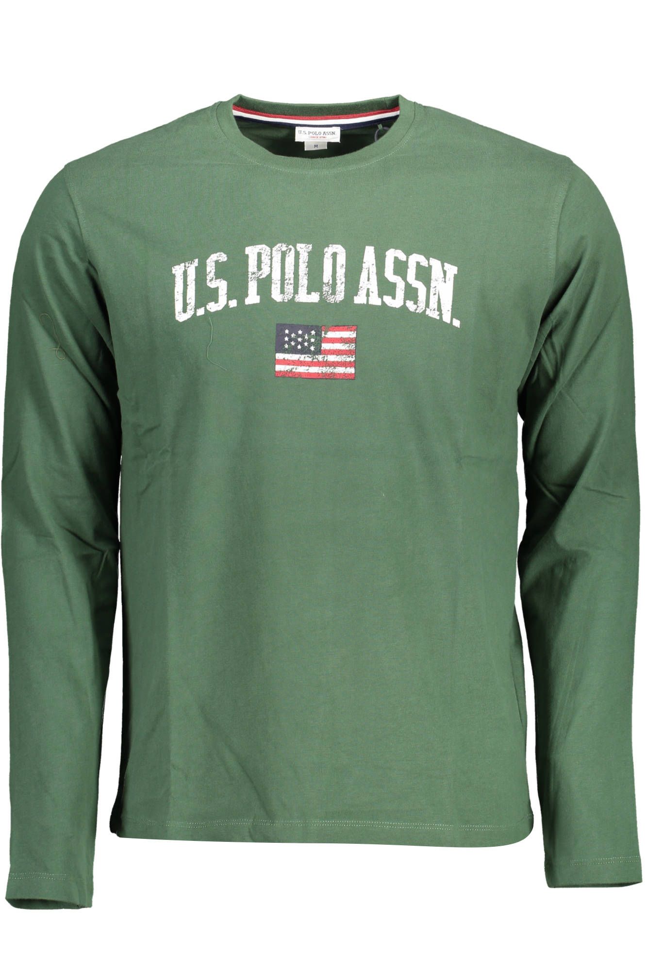 

Зеленая хлопковая мужская футболка U.S. Polo Assn.