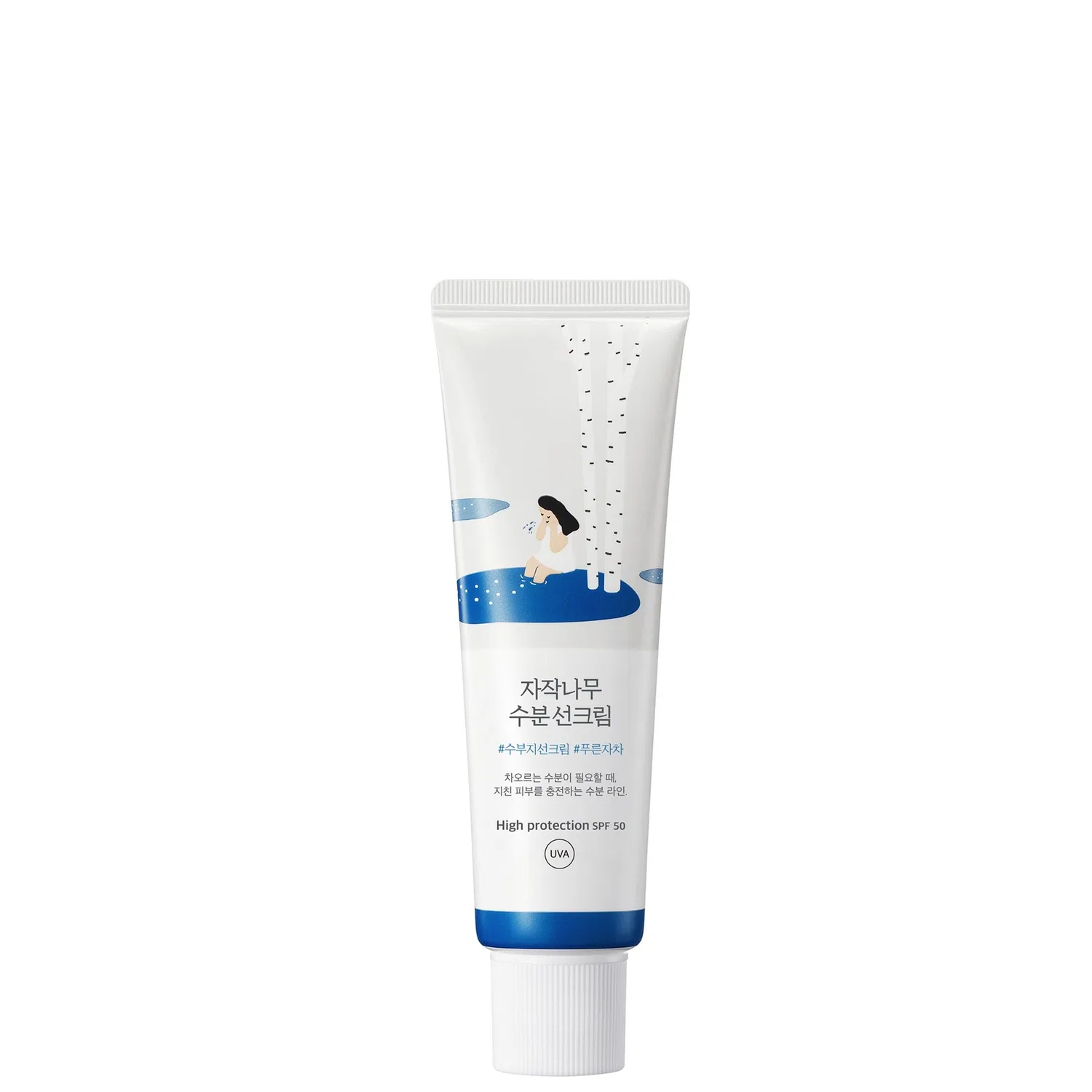 Солнцезащитный крем с березовым соком SPF 50, 50 мл Round Lab