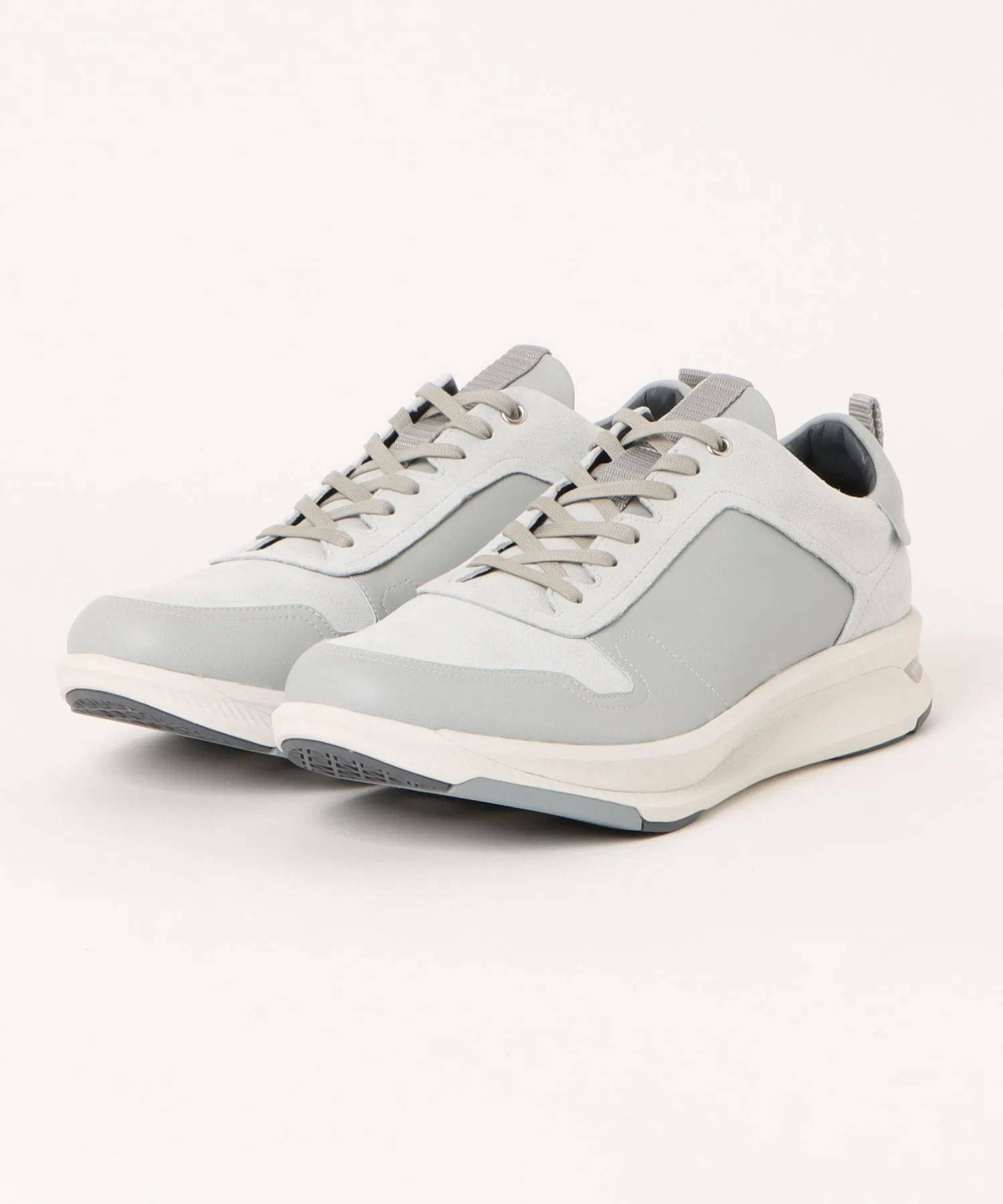 Мужские кроссовки из натуральной кожи Pedala Ridewalk 3E ASICS WALKING серые