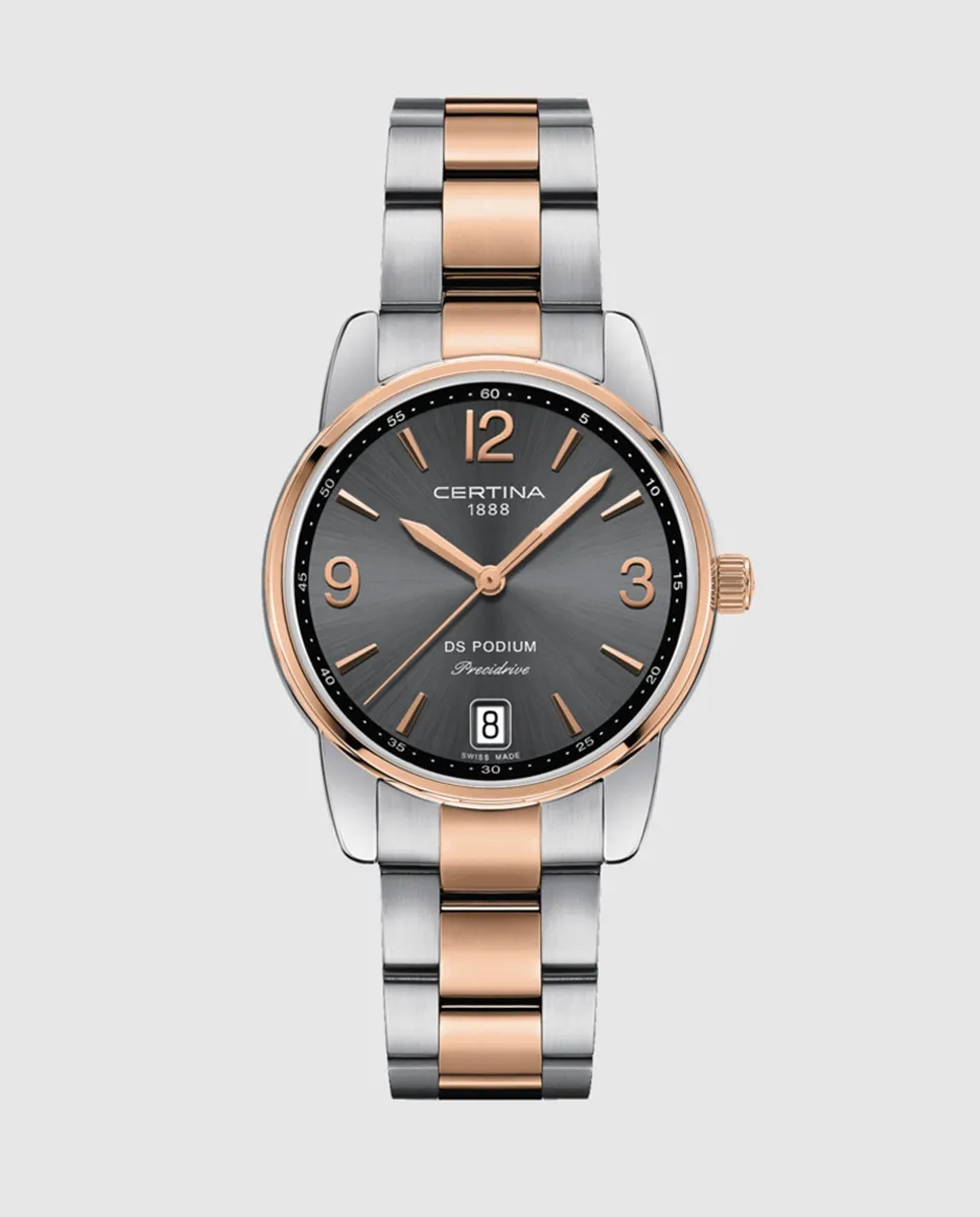 

Женские часы Certina DS Podium Lady в двухцветном корпусе из стали, мультиколор