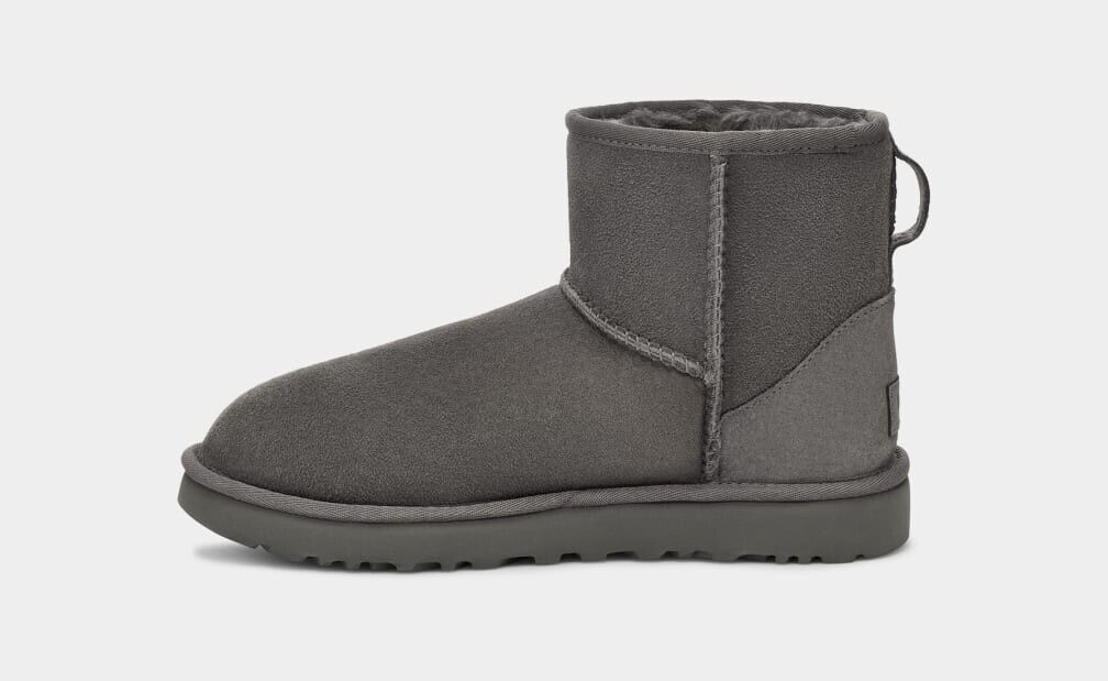 Женские зимние сапоги Ugg Classic Mini II 1016222 размер 10 серый замша Twinface — фото 2