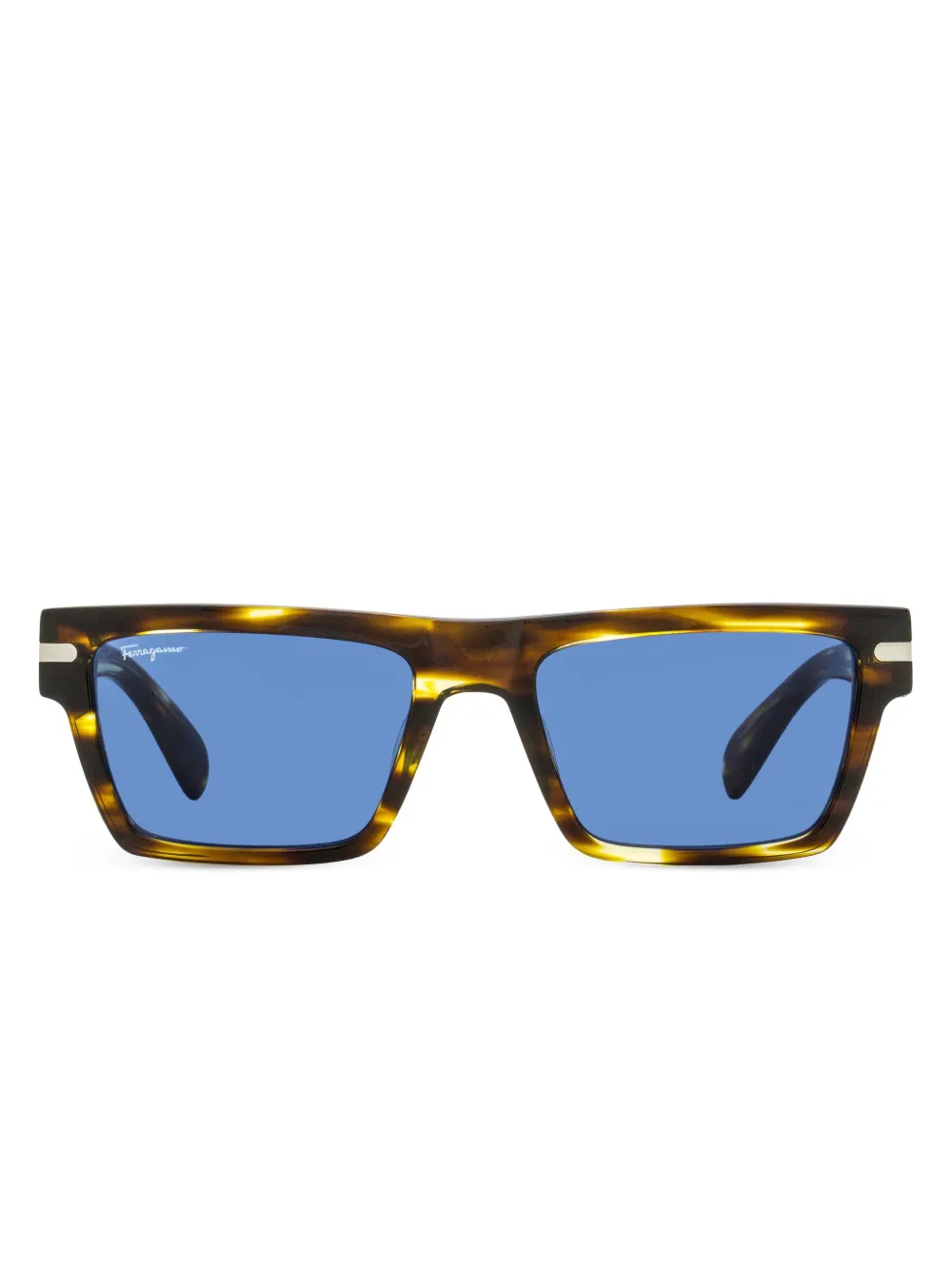 

Солнцезащитные очки в прямоугольной оправе Ferragamo, коричневый