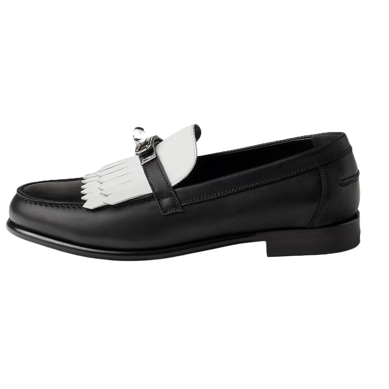 HERMES Лоферы Destin женские, черные