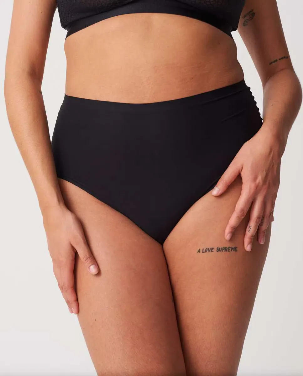 

Бесшовные высокие трусы с эффектом второй кожи SoftStretch Chantelle, чёрный
