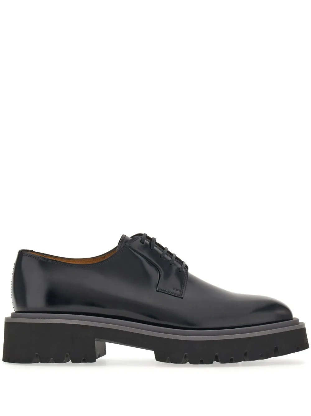 

Дерби на шнуровке Ferragamo, черный