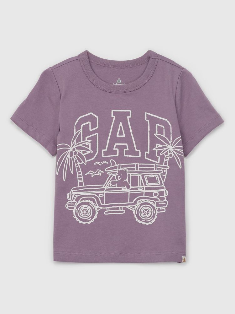

Футболка с принтом Gap, фиолетовый
