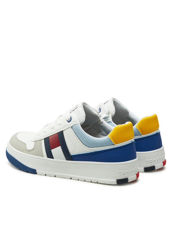 Кроссовки Flag Low Cut Lace-Up Sneaker T3X9-33863-1269 S Tommy Hilfiger, белый — фото 3