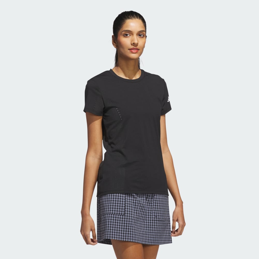 Спортивная футболка Adidas Ultimate365 Tour Engineered Short Sleeve Slim Top, черный — фото 3