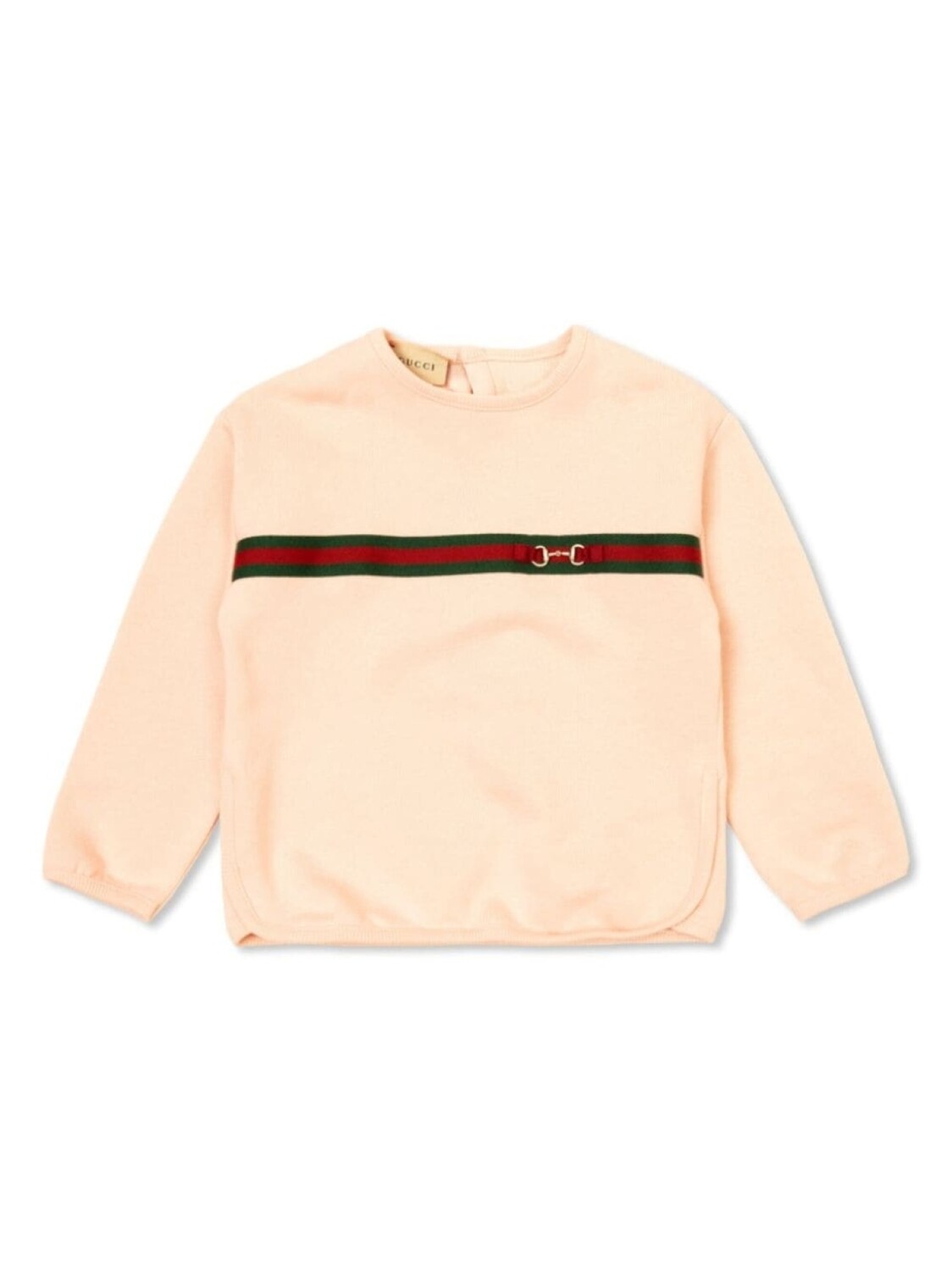 

Gucci Kids джемпер Web Stripe, розовый