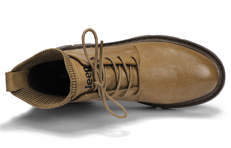 Ботинки Jeep Martin Boot Men кожаные с манжетой, коричневый — фото 3
