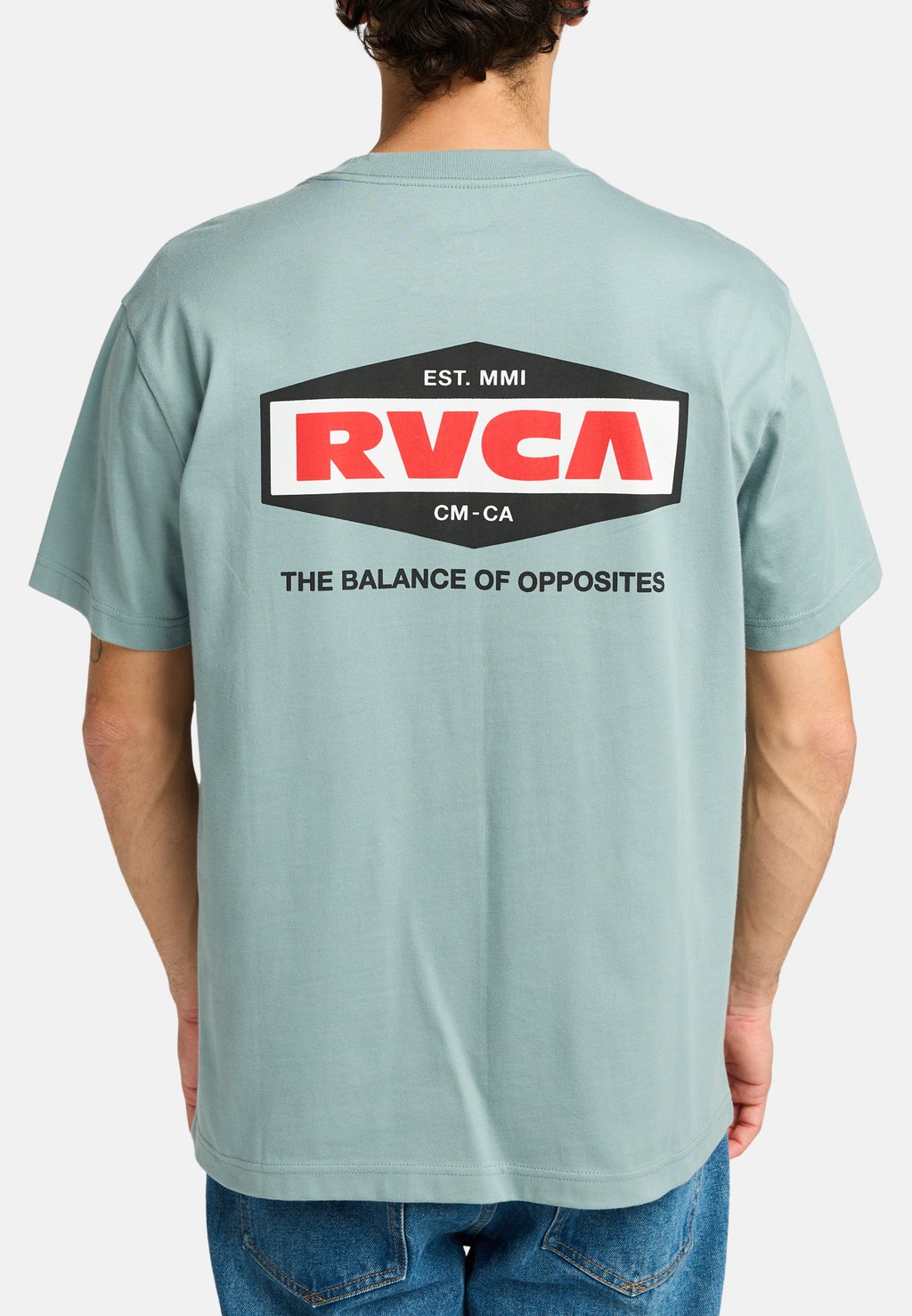 

Футболка с принтом RVCA, синий