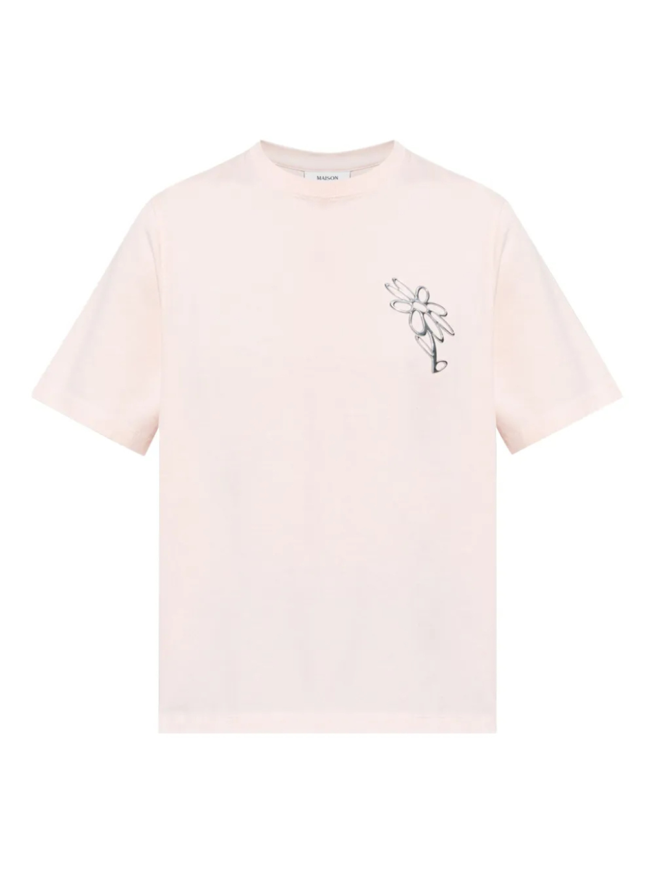 

Футболка с логотипом Maison Kitsuné, розовый