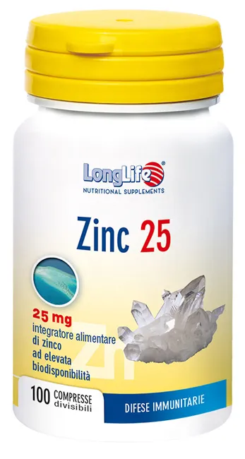 

Longlife Zinc 25 мг 100 таблеток цинковая добавка Long Life