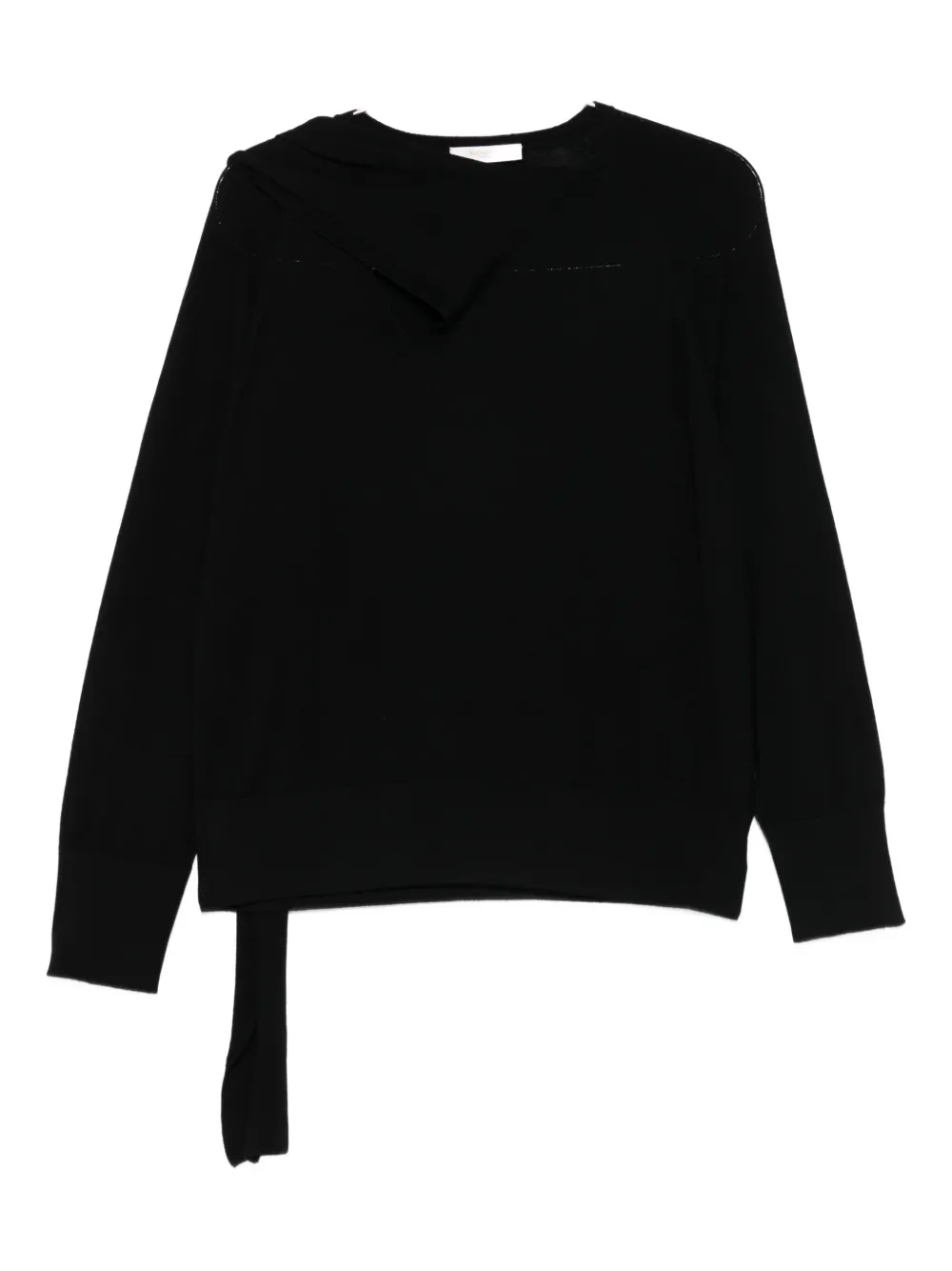 

Джемпер с асимметричным вырезом и разрезом сбоку Incotex, черный