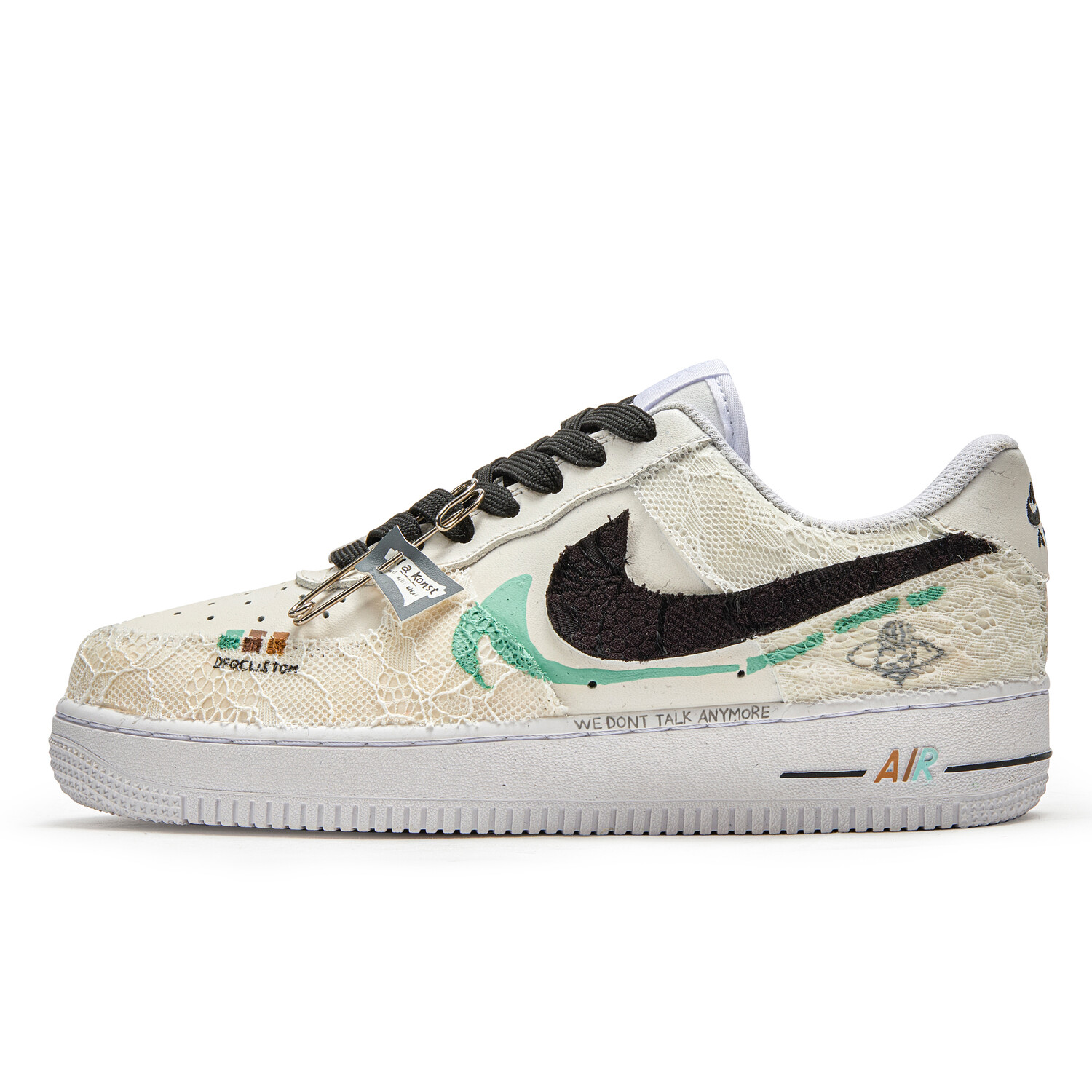 

Кроссовки Nike Air Force 1 Skateboarding Shoes Unisex Low-top Beige, бежевый