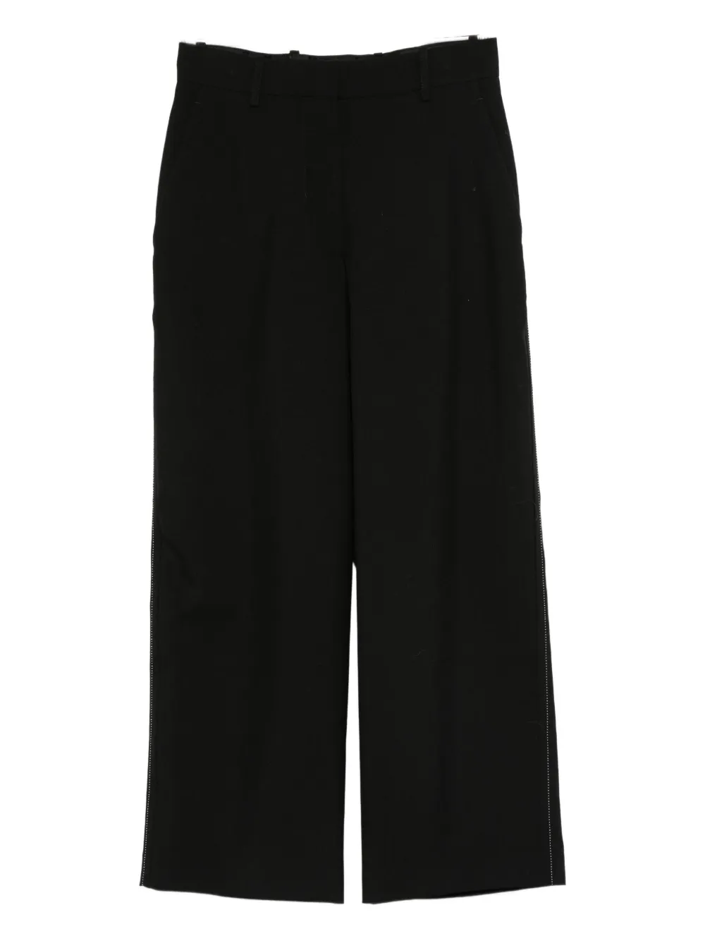 

Укороченные брюки Hosen с полосками Marni, черный