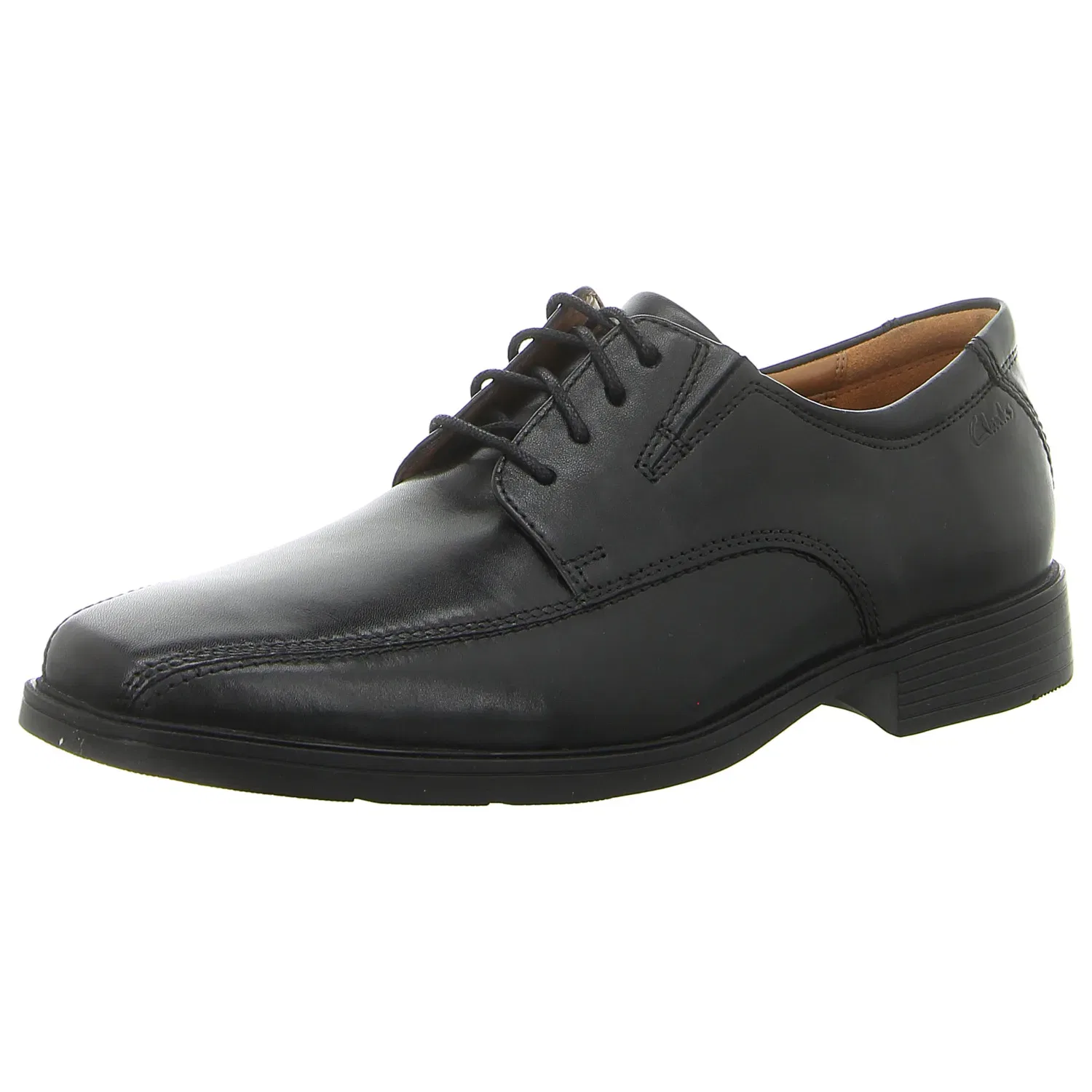 Кожаные туфли на шнуровке, Clarks, черный