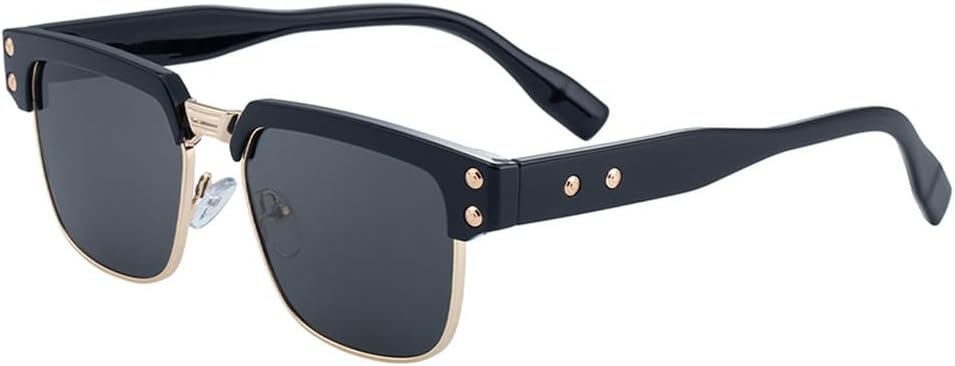 

Классические квадратные солнцезащитные очки в стиле стимпанк для мужчин, модные металлические солнцезащитные очки в стиле панк для активного отдыха, винтажные очки для мужчин WNCKSQ, C1blackgoldgray