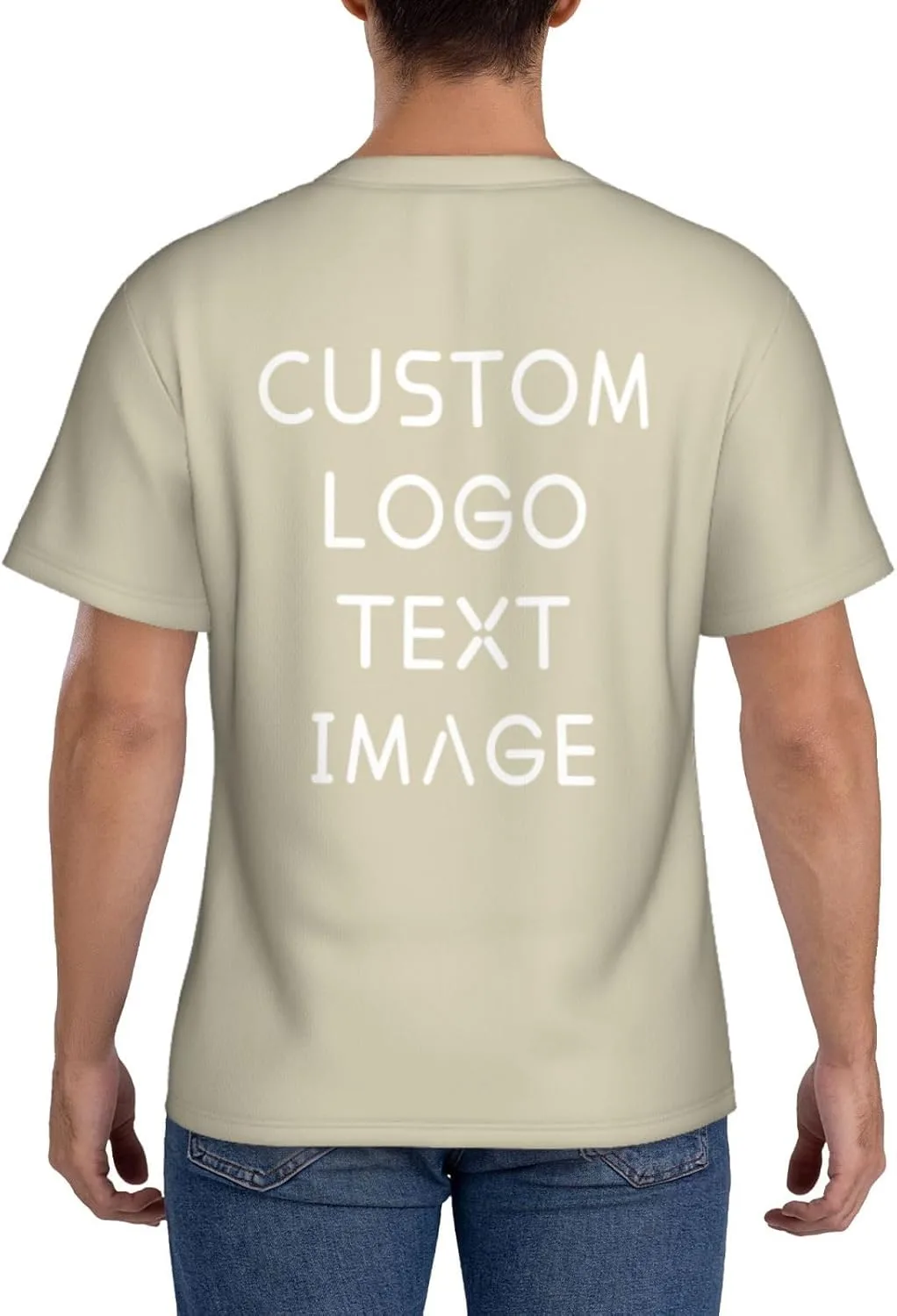 Футболка с полной запечаткой Custom T Shirts с логотипом — фото 3