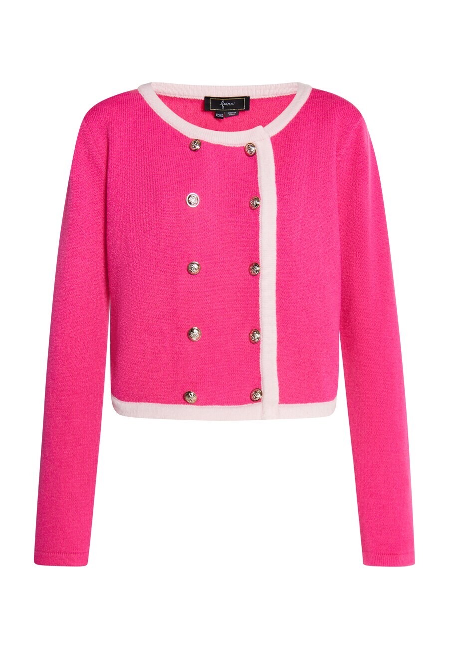 

Вязаный кардиган faina Knit Cardigan, цвет neon pink