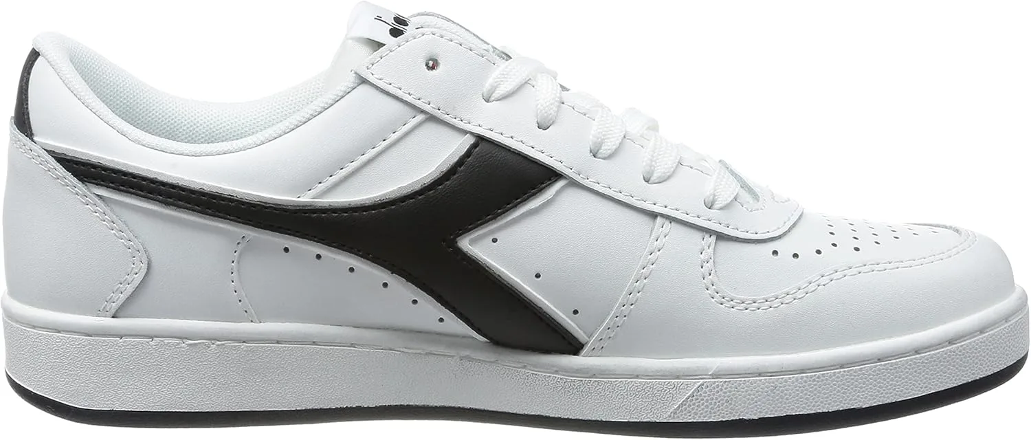 Гимнастические кроссовки Diadora Unisex Magic Basket Low Icona, белый/черный — фото 4