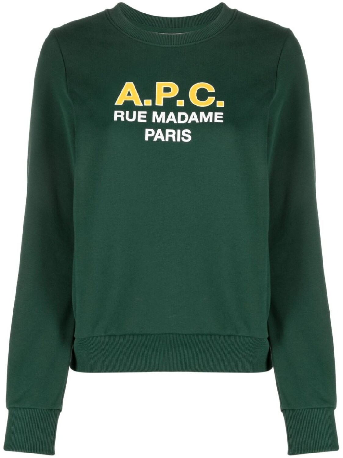 

A.P.C. толстовка Madame с логотипом, зеленый