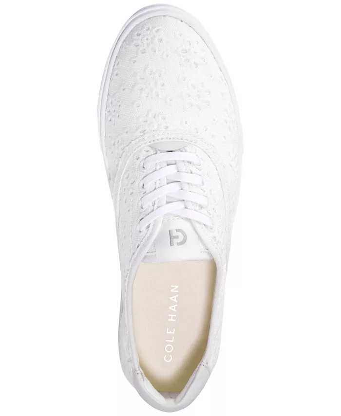 Женские кроссовки Grandpro Harbor на шнуровке Cole Haan, белый — фото 4