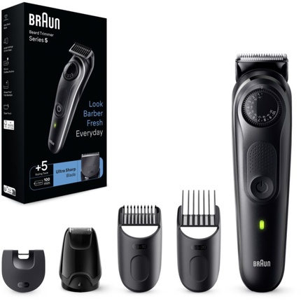 

Триммер для бороды BT5 с насадками для укладки Braun
