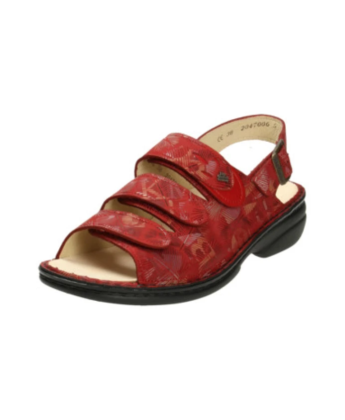 

Удобные сандалии бордового цвета Finn Comfort, красный