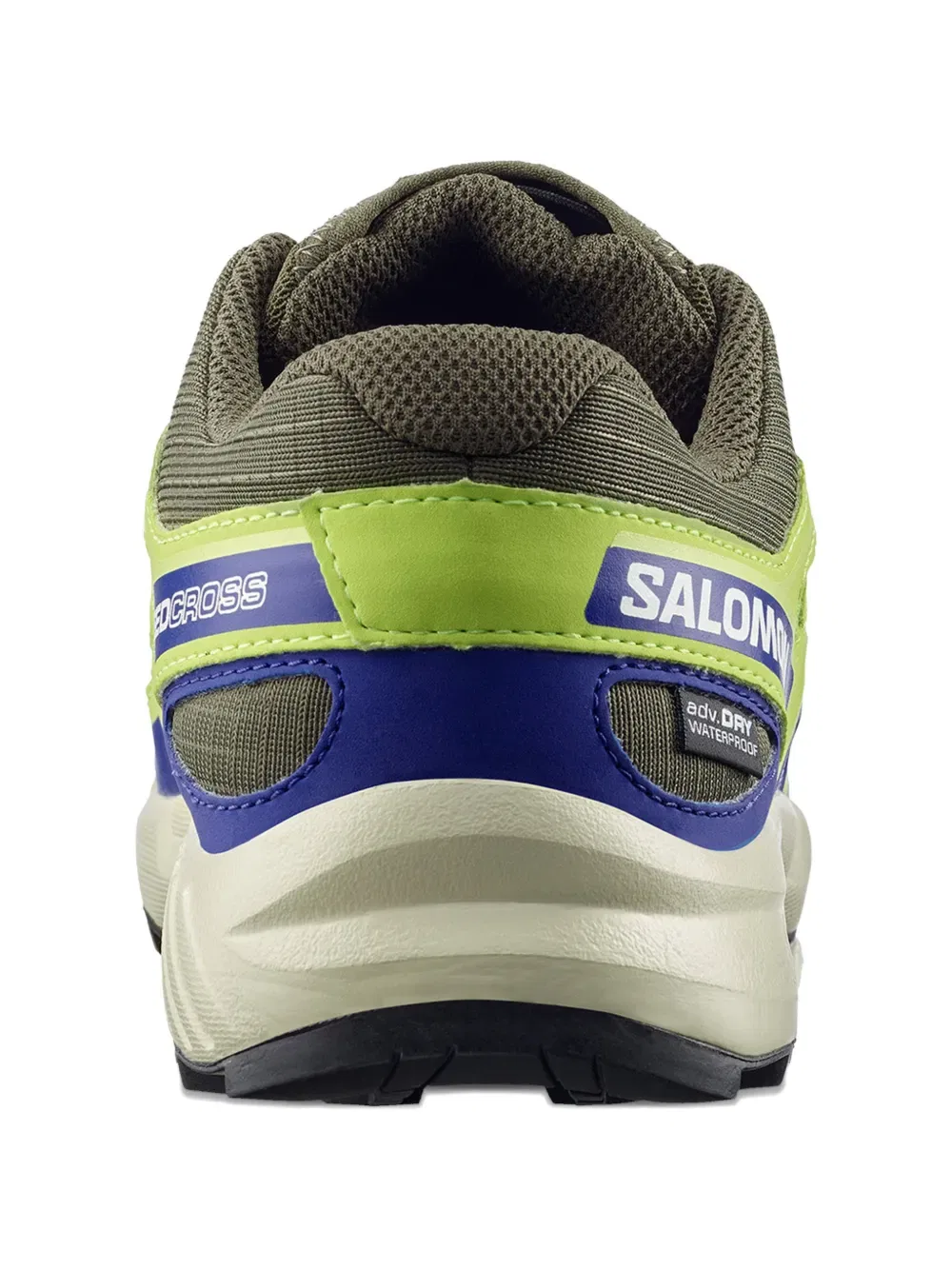 Кроссовки на шнуровке с вставками Salomon Kids, зеленый — фото 3