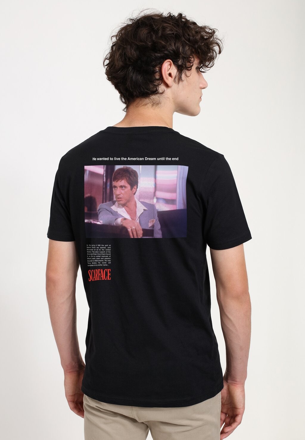 

Футболка с принтом Scarface He Wanted To Live The American Dream Henry Tiger, черный
