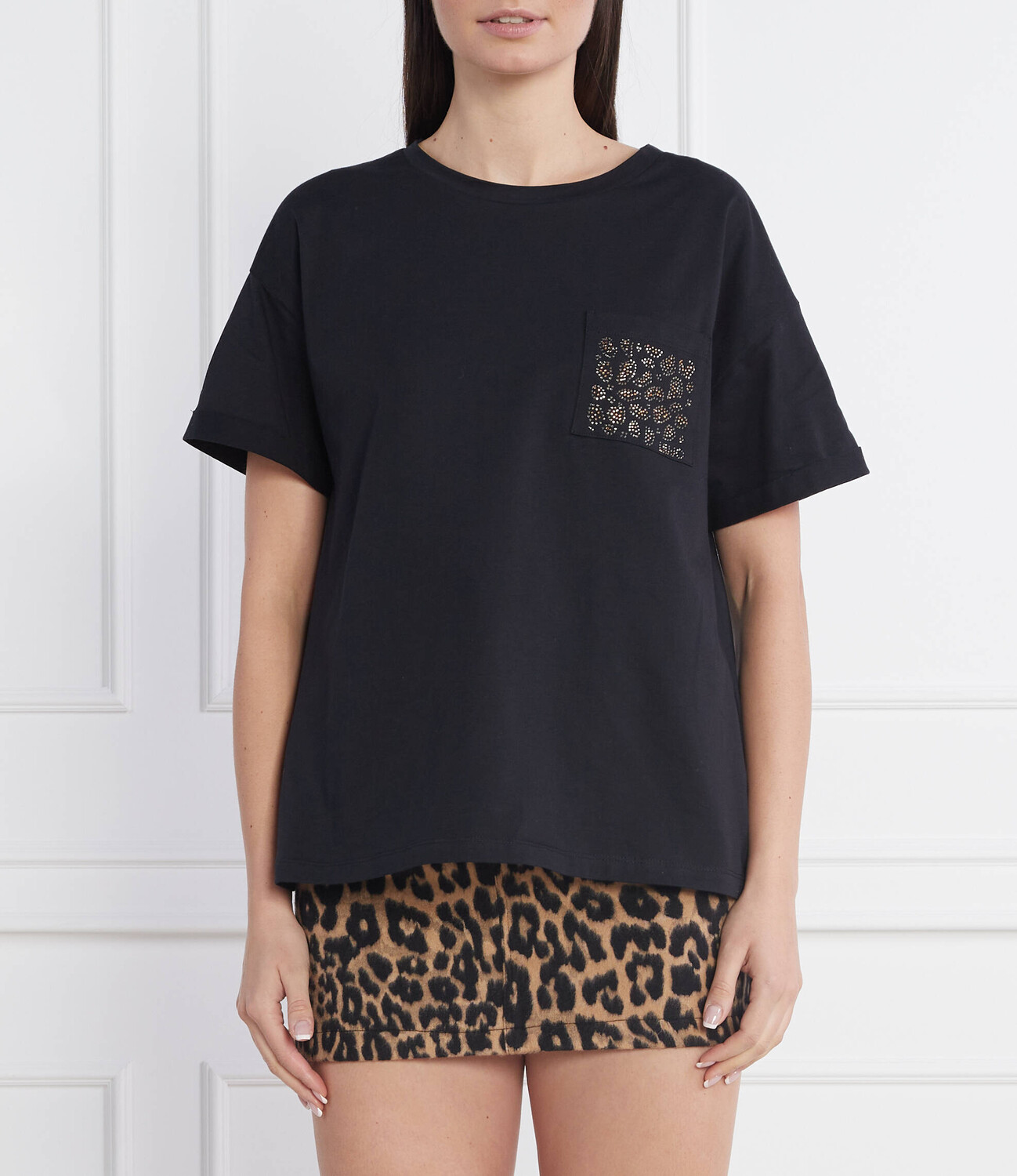 

Футболка Liu Jo relaxed fit, черный