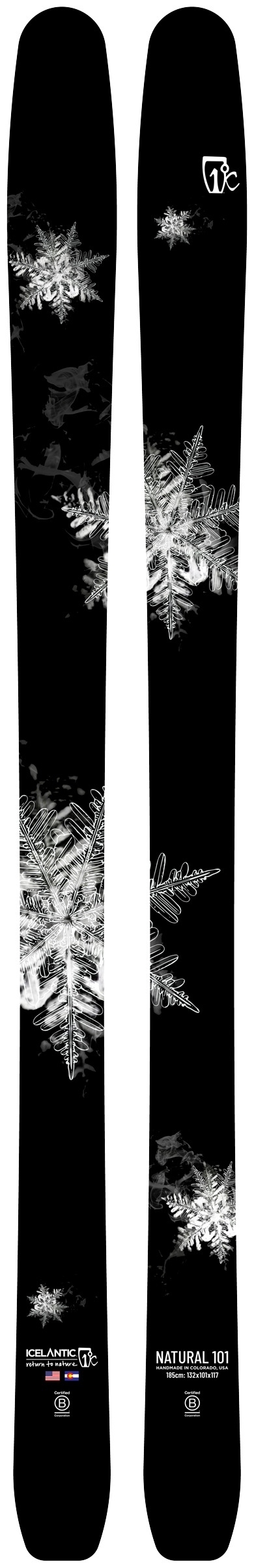 

Новые лыжи Icelantic Natural 101 2026 года, длина 171 см