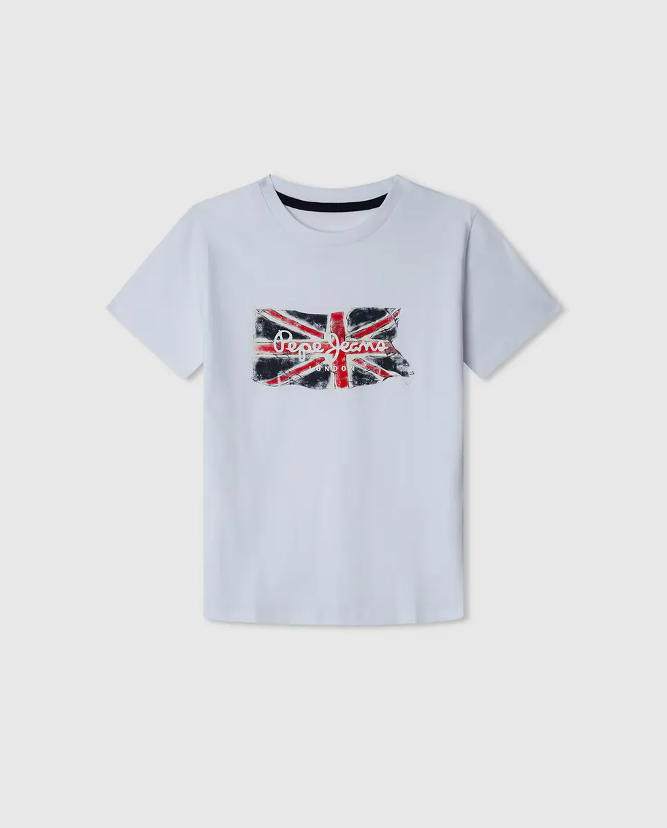 

Футболка для мальчика Clag Jrn Pepe Jeans, белый