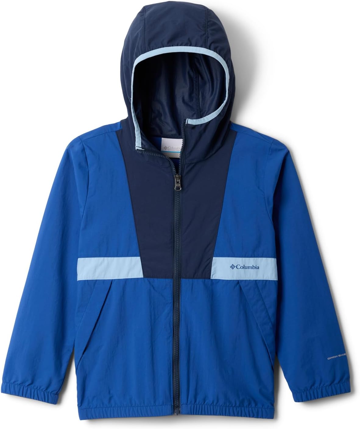 

Columbia Youth Boys Spire Valley Ветровка, Mountain Blue/Coll Navy/Ripple Blue