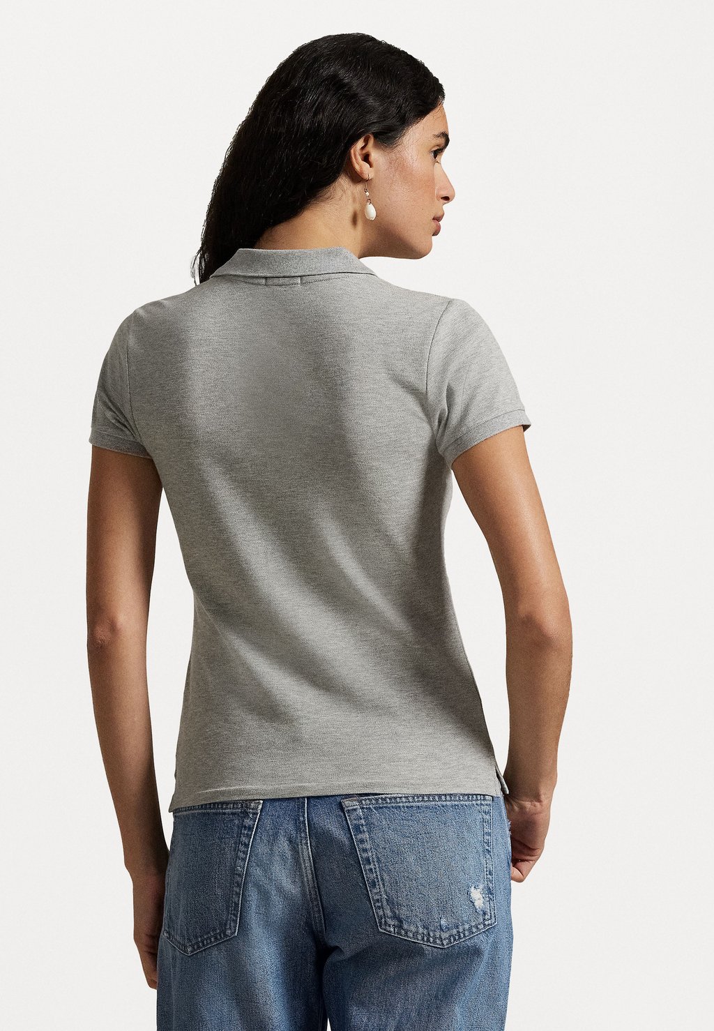 Блузка на пуговицах BUTTONED PLACKET POLO SHIRT Polo Ralph Lauren, серый — фото 3